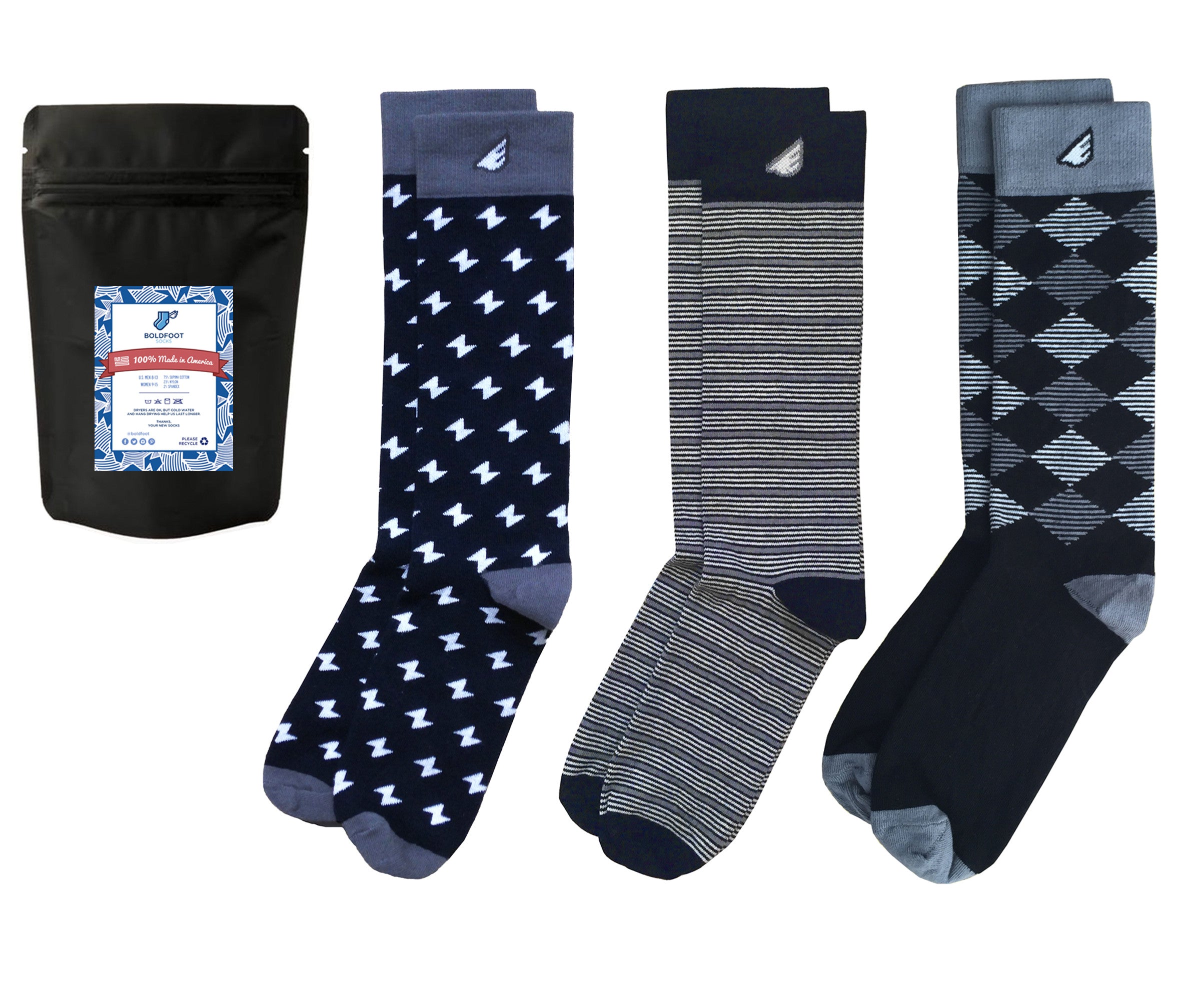 patterned dress socks