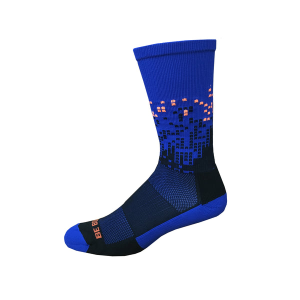 Headliner- Royal Blue & Black. USA Made City Skyline Athletic Socks ...