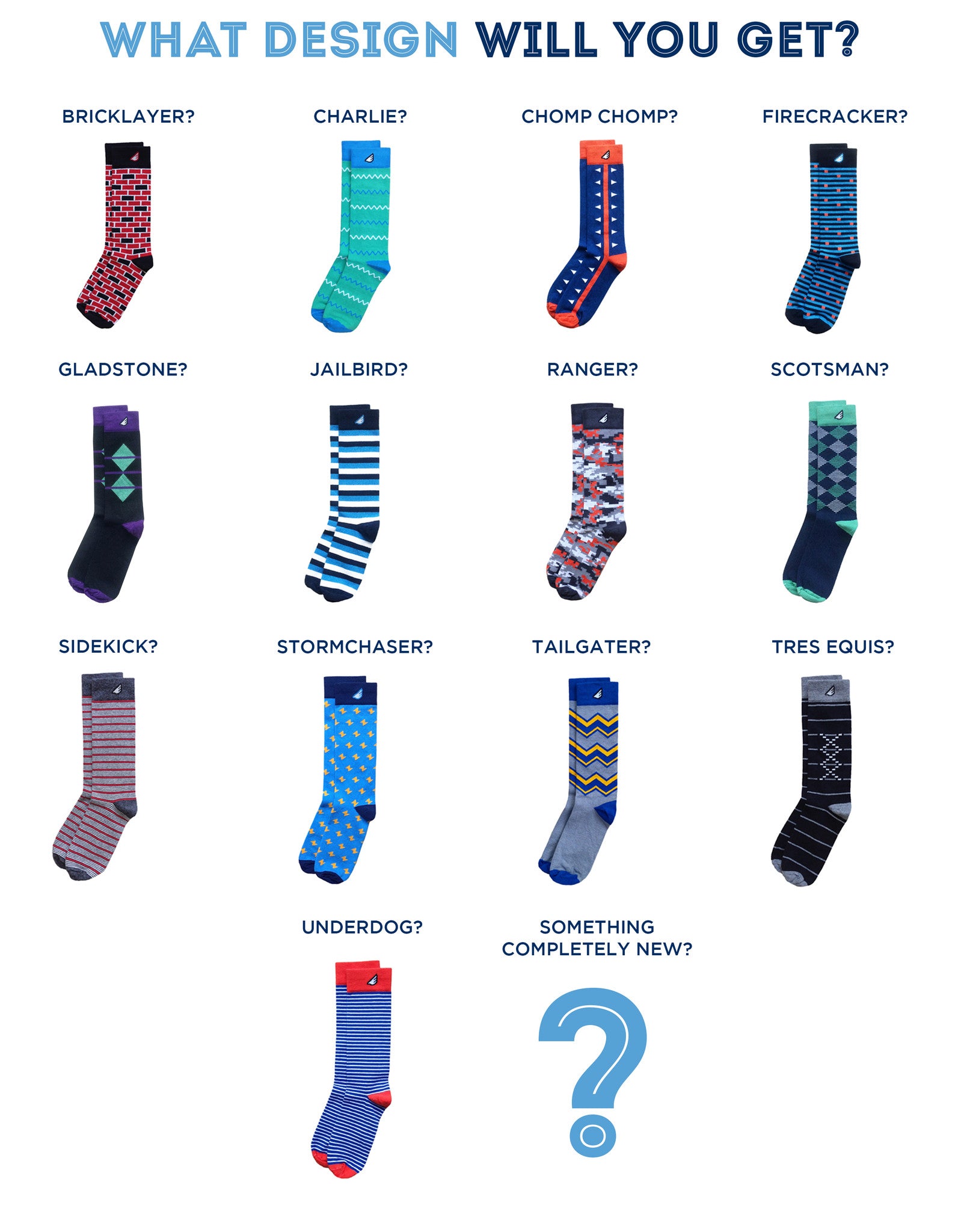 Fun Colorful Sock of the Month Club - 100% American-made Subscription -  Boldfoot Socks