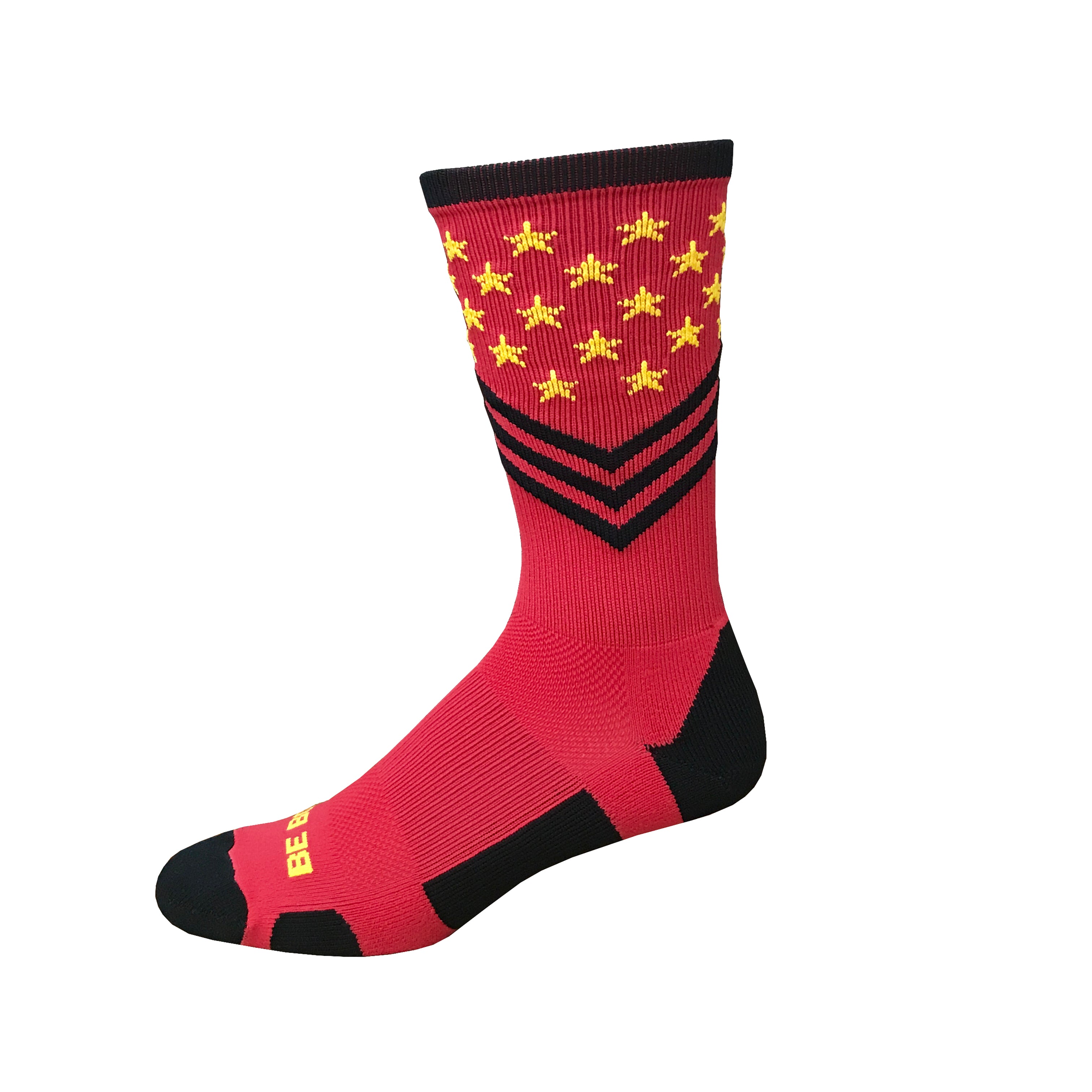 red stripe athletic socks