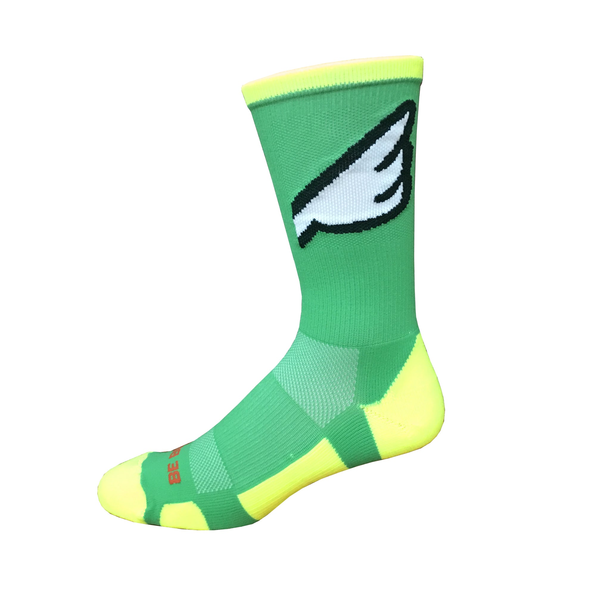 neon green athletic socks