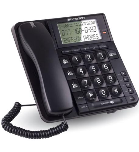 Emerson EM60 Large Display Talking Caller ID Box With 60 Numbers Memory