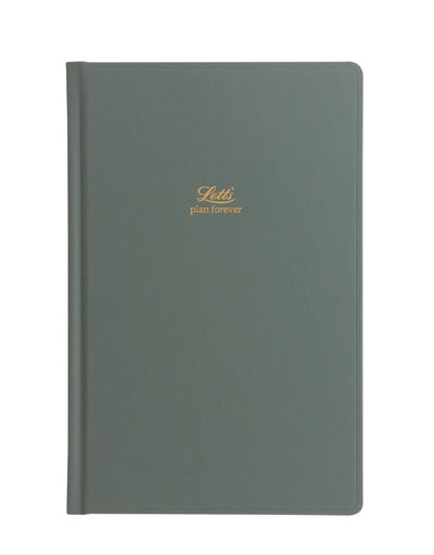 LETTS Icon A5 5 Year Diary, Cream Paper, 384 Pages, 8.25 x 5.75 x 0.75  Inches, Navy (B090024), gold