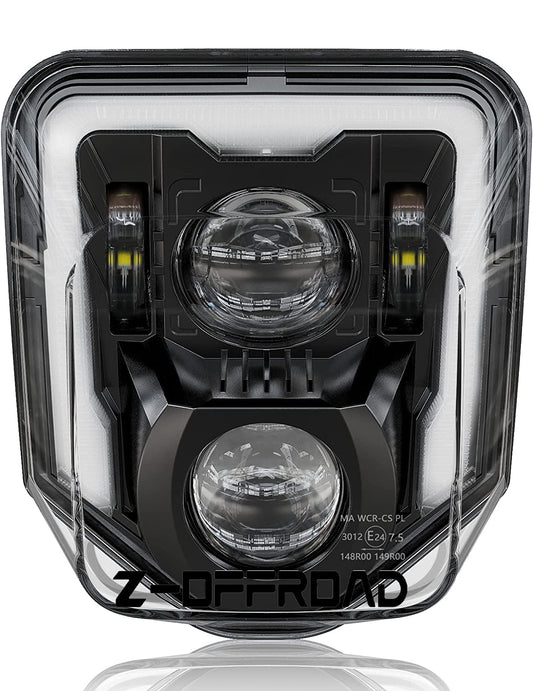 LED Motorcycle Headlight For KTM Dirt Bike DRL Headlamp – Z-OFFROAD