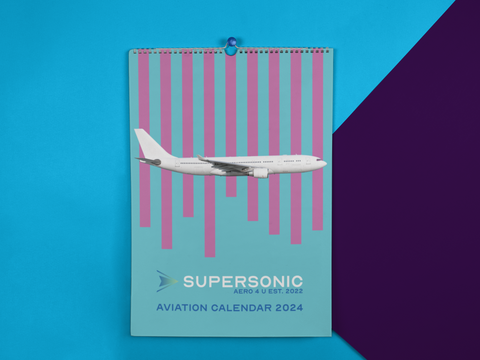 Supersonic Wall Calendar 2024