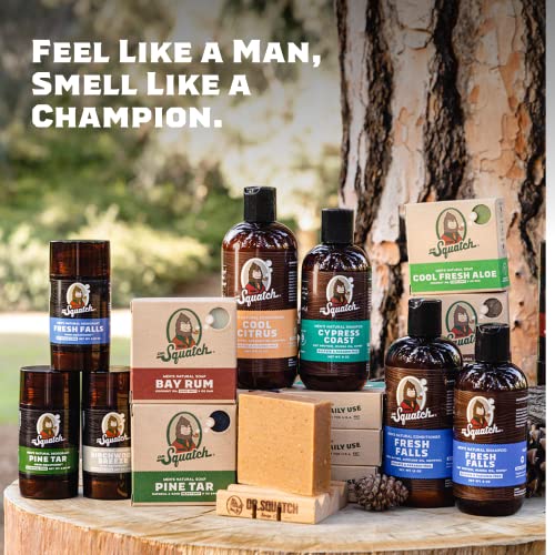 Dr. Squatch Men's Cologne and Natural Bar Soap - Fireside Bourbon Natural  Cologne and Wood Barrel Bourbon and Bay Rum Men's Bar Soap - Smell like