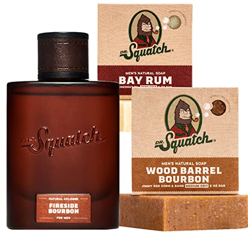 Dr. Squatch Men's Bar Soap Gift Set (10 Bars) - Pine Tar Soap, Bay Rum  Soap, Grapefruit IPA Beer Soa…See more Dr. Squatch Men's Bar Soap Gift Set  (10