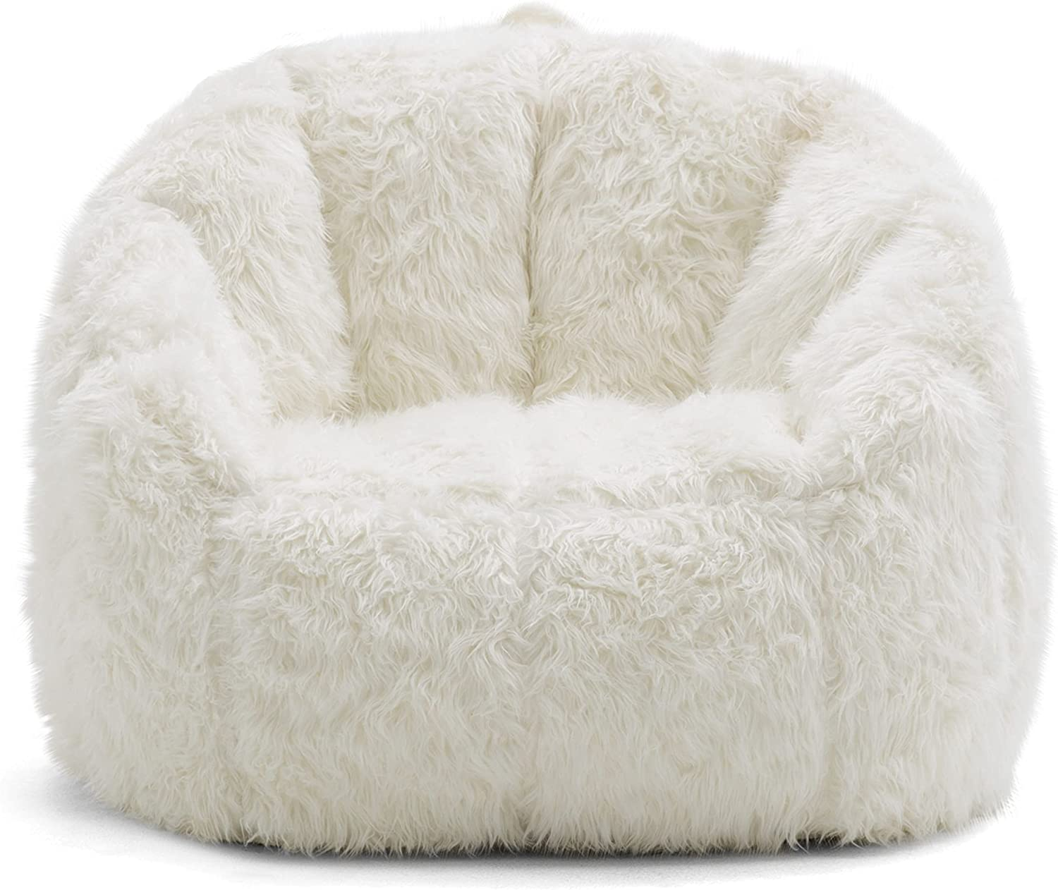 Comfort Research Big Joe Milano Bean Bag Lounger, Ivory