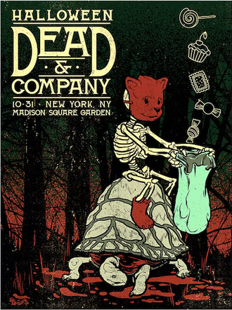 Dead & Co poster from the first concert in 2015