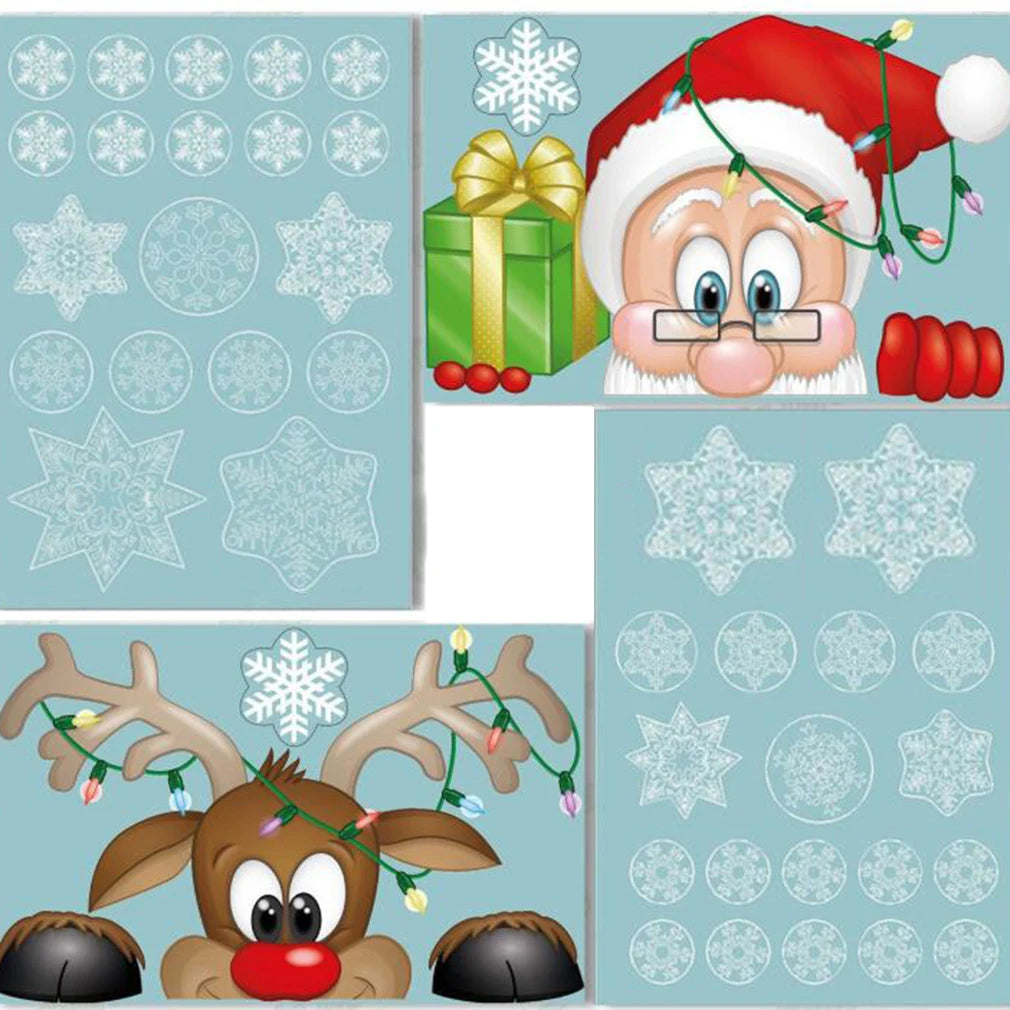 Festive Santa Claus Wall Stickers for Christmas - Image 4