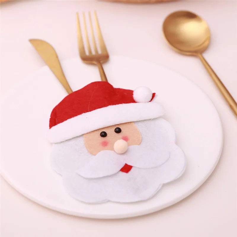 Festive Santa Hat Cutlery Holder for Christmas - Image 38