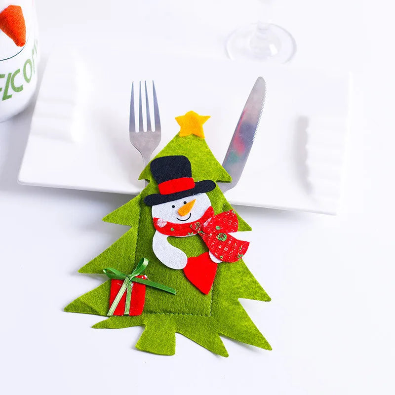 Festive Santa Hat Cutlery Holder for Christmas - Image 33