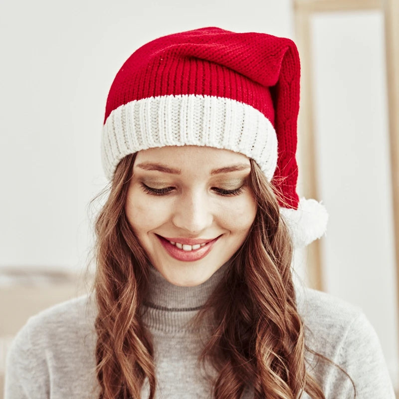 Cozy Pompom Christmas Beanie for Kids & Adults - Image 16