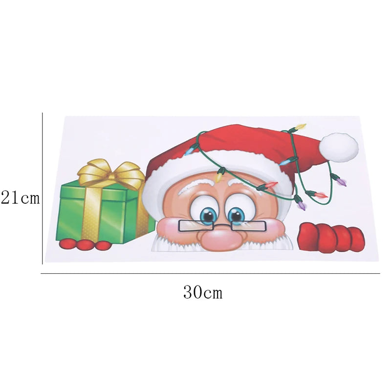 Festive Santa Claus Wall Stickers for Christmas - Image 8