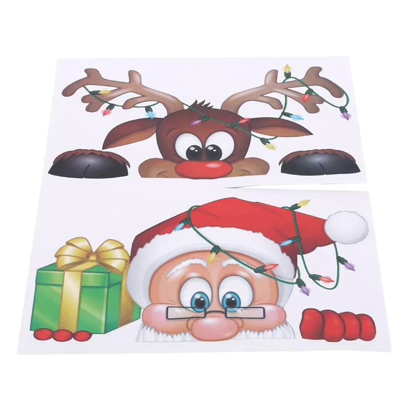 Festive Santa Claus Wall Stickers for Christmas - Image 13