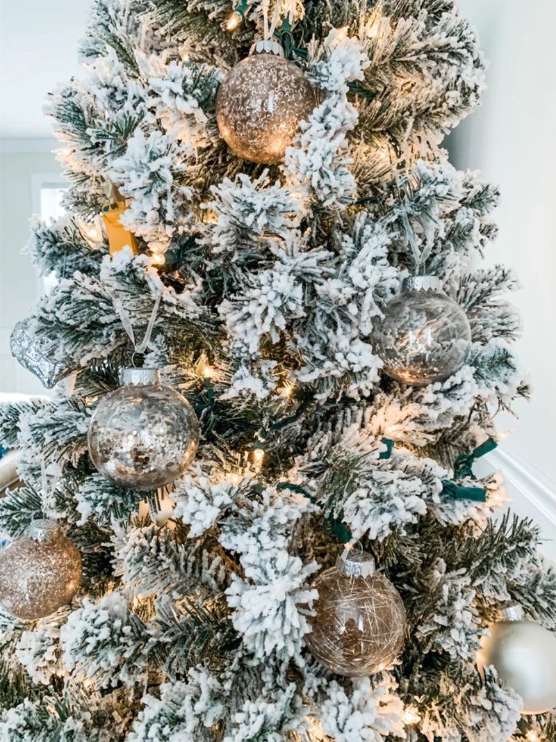 Rose Gold Christmas Tree Ball Ornaments – 6cm - Image 22