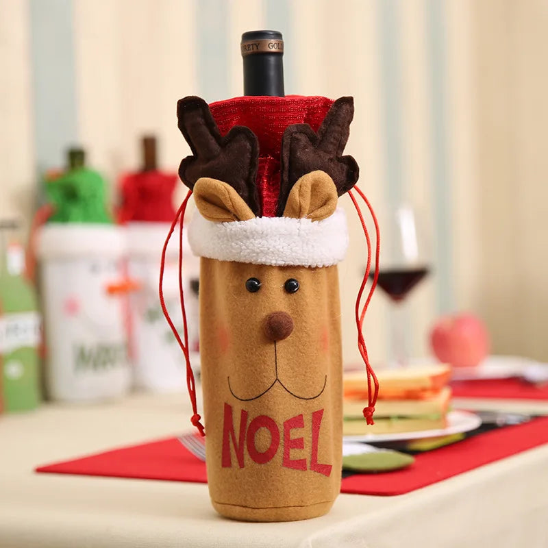 Santa Claus Wine Bottle Cover for Christmas Decor - Image 23