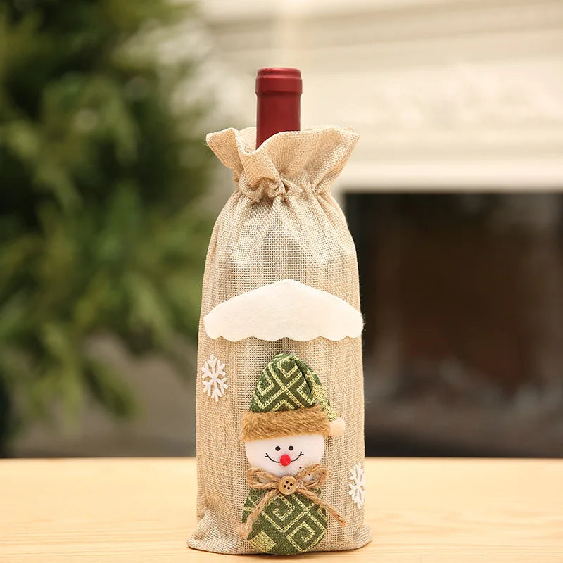 Santa Claus Wine Bottle Cover for Christmas Decor - Image 30