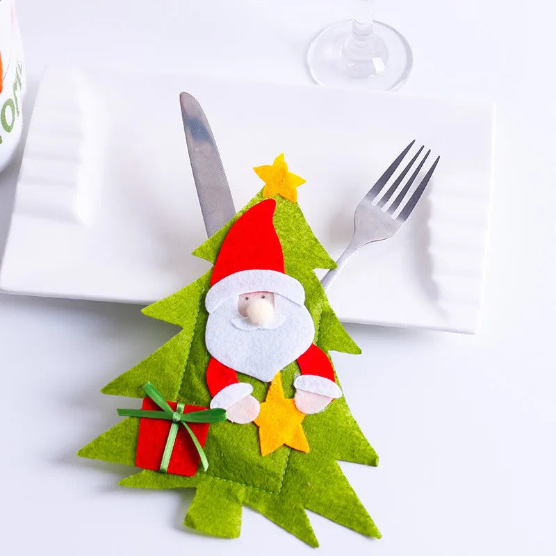 Festive Santa Hat Cutlery Holder for Christmas - Image 26