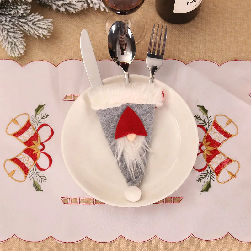 Festive Santa Hat Cutlery Holder for Christmas - Image 19