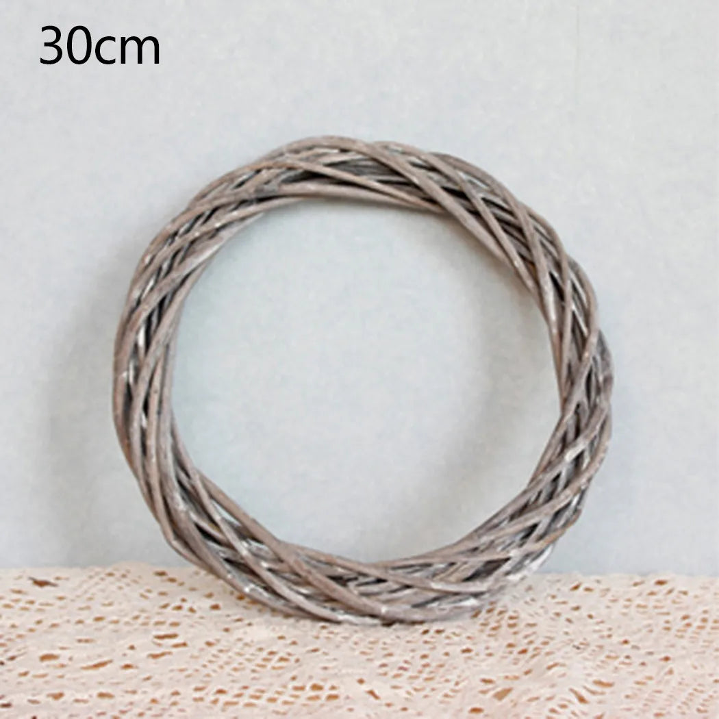Charming Christmas Rattan Wreath for Holiday Decor - Image 5