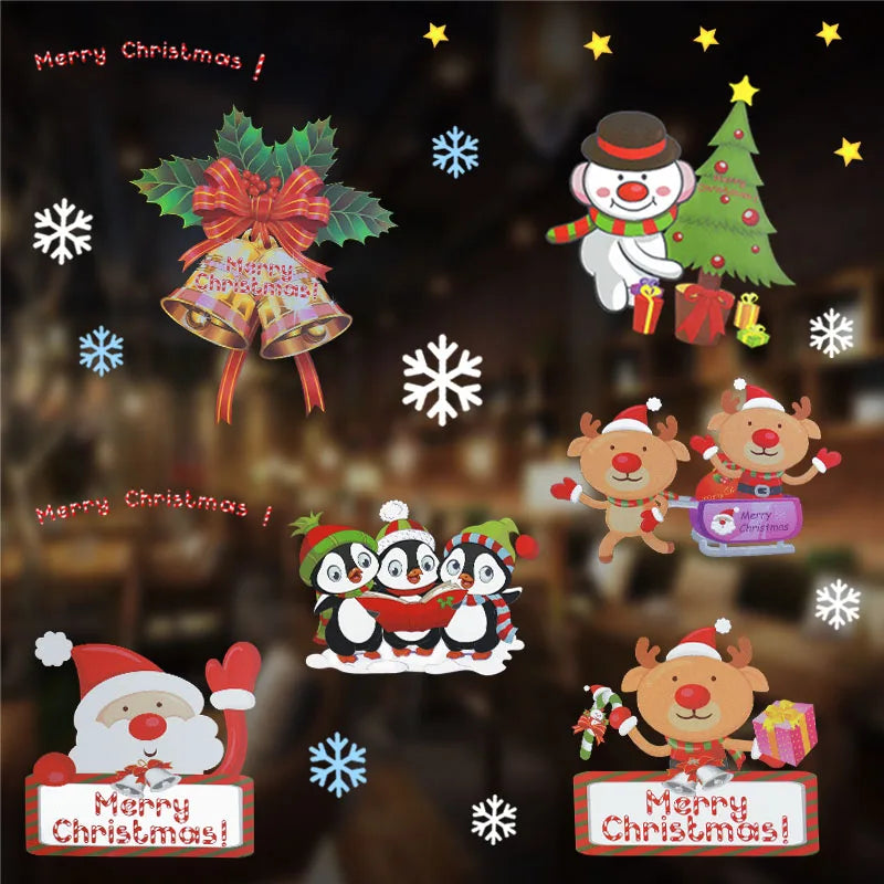 Festive Snowflake Window Decals for Christmas Cheer - Image 32