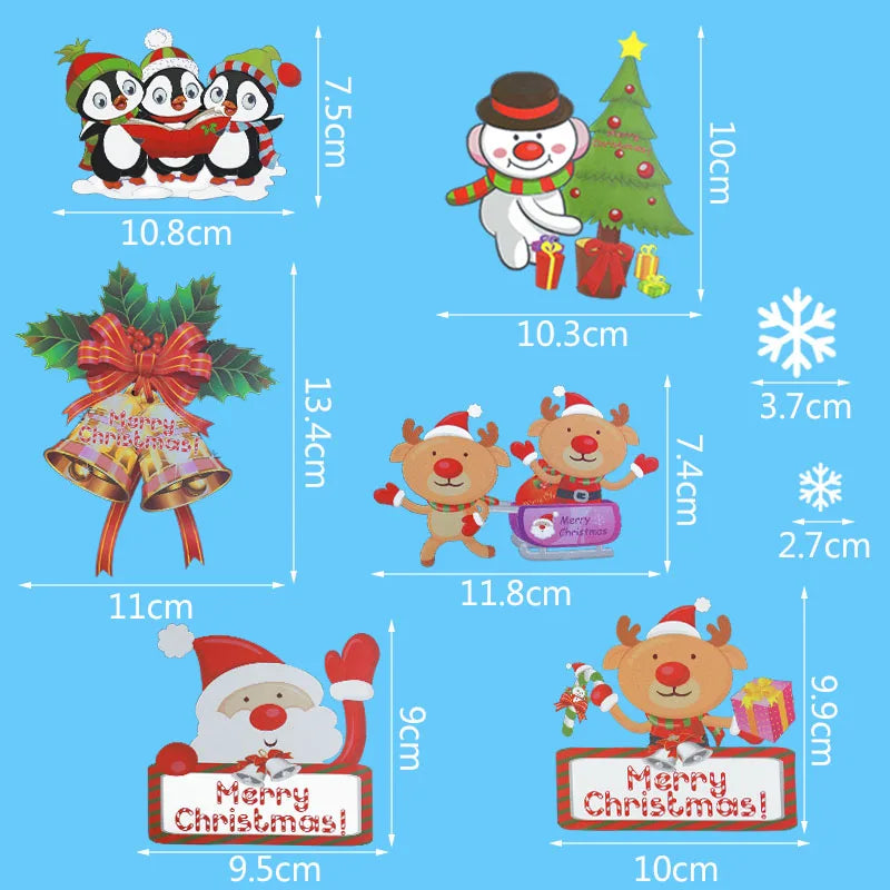 Festive Snowflake Window Decals for Christmas Cheer - Image 19