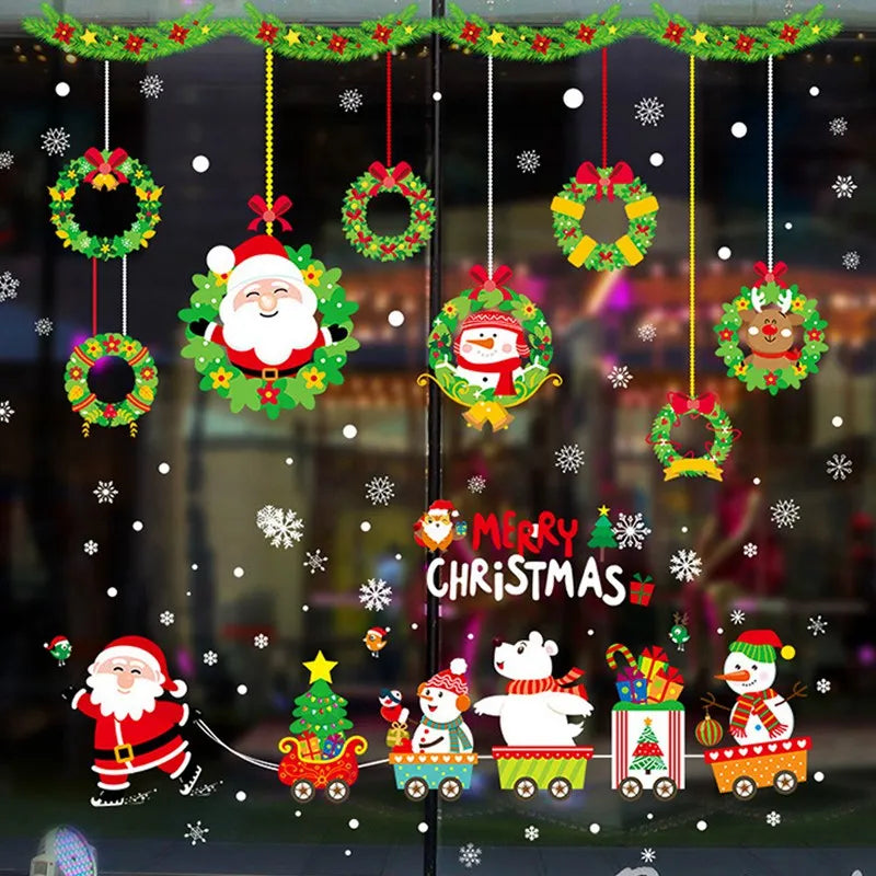 Merry Christmas Window Stickers & Wall Decor - Image 57