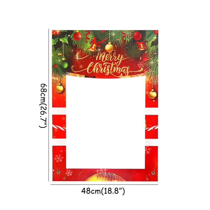 Festive Santa Tree Glasses Photo Booth Props - Image 9