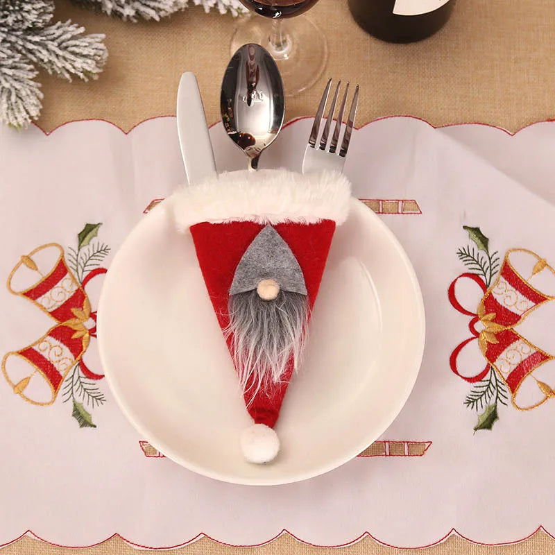 Festive Santa Hat Cutlery Holder for Christmas - Image 20