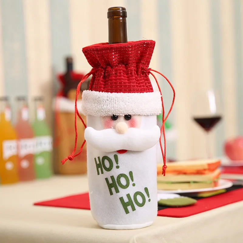 Santa Claus Wine Bottle Cover for Christmas Decor - Image 27