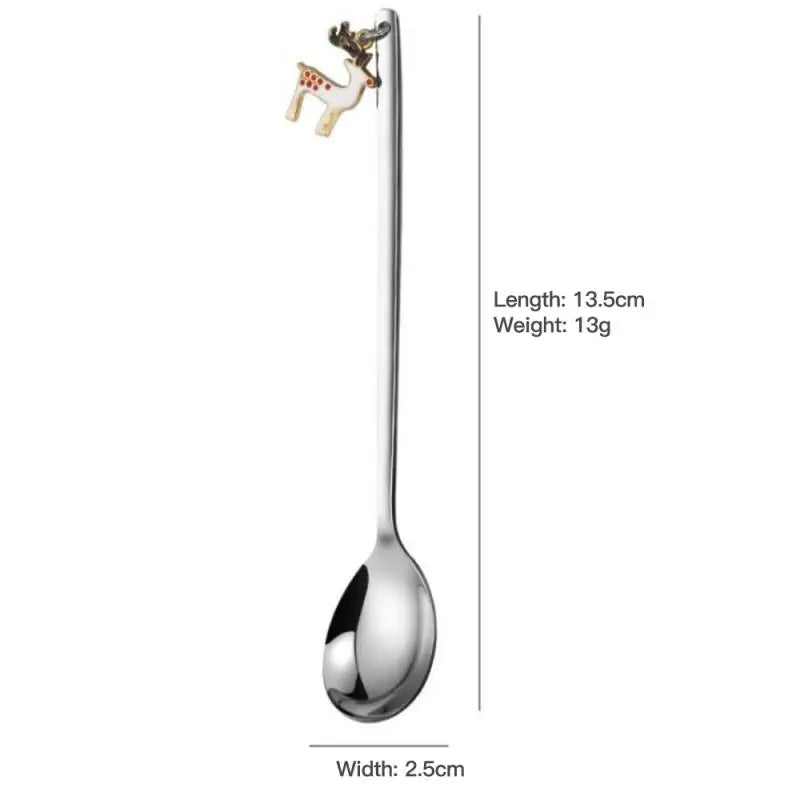 Festive Stainless Steel Christmas Spoons for Table Decor - Image 14
