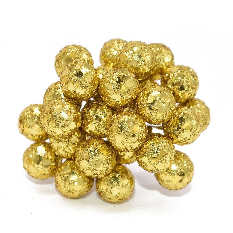 50PCS Glittering DIY Christmas Flower Decorations - Image 16