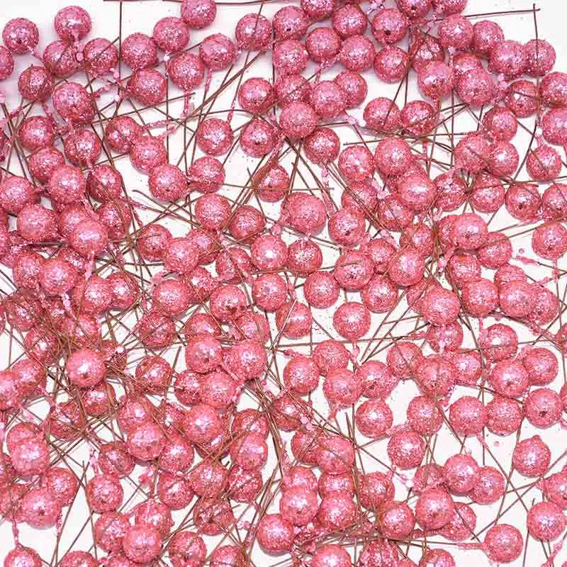 50PCS Glittering DIY Christmas Flower Decorations - Image 19