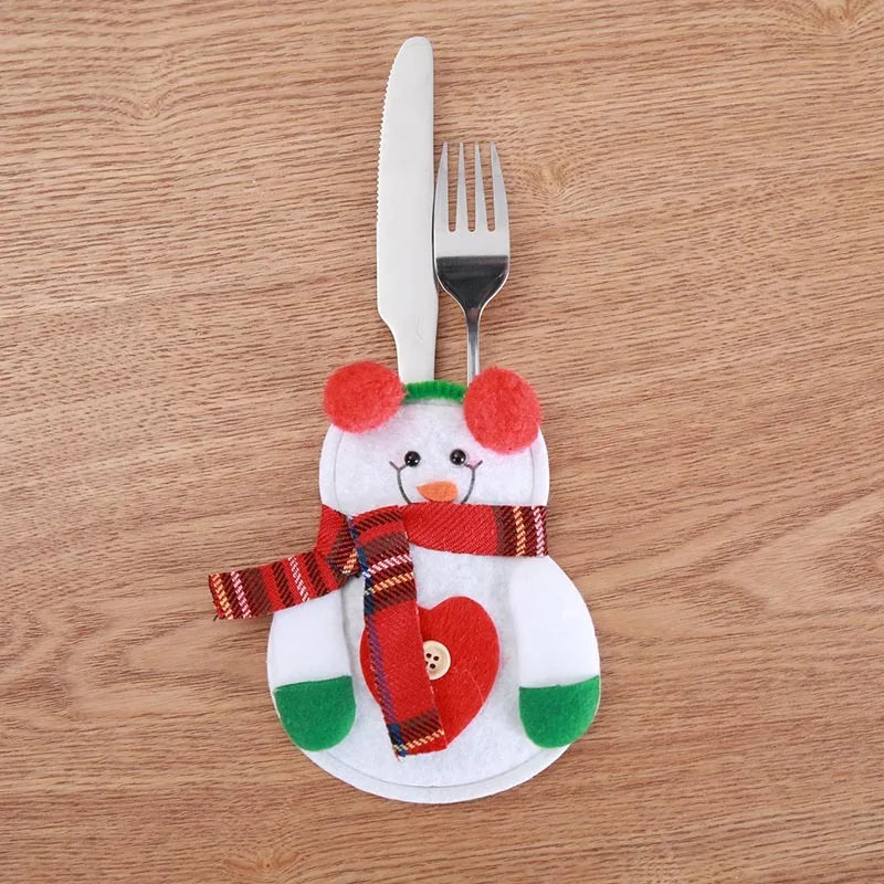 Festive Santa Hat Cutlery Holder for Christmas - Image 49