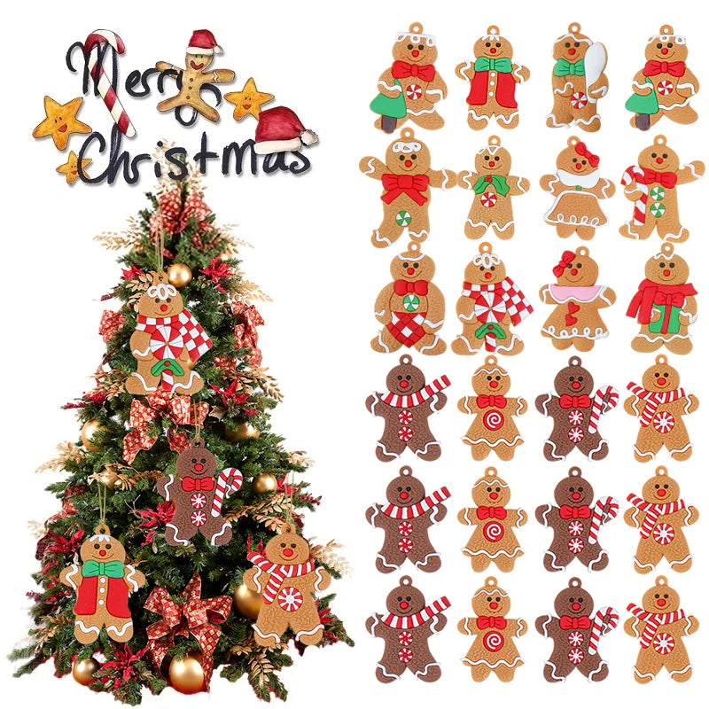 Charming Gingerbread Man Tree Ornaments - Festive Decor - Image 31