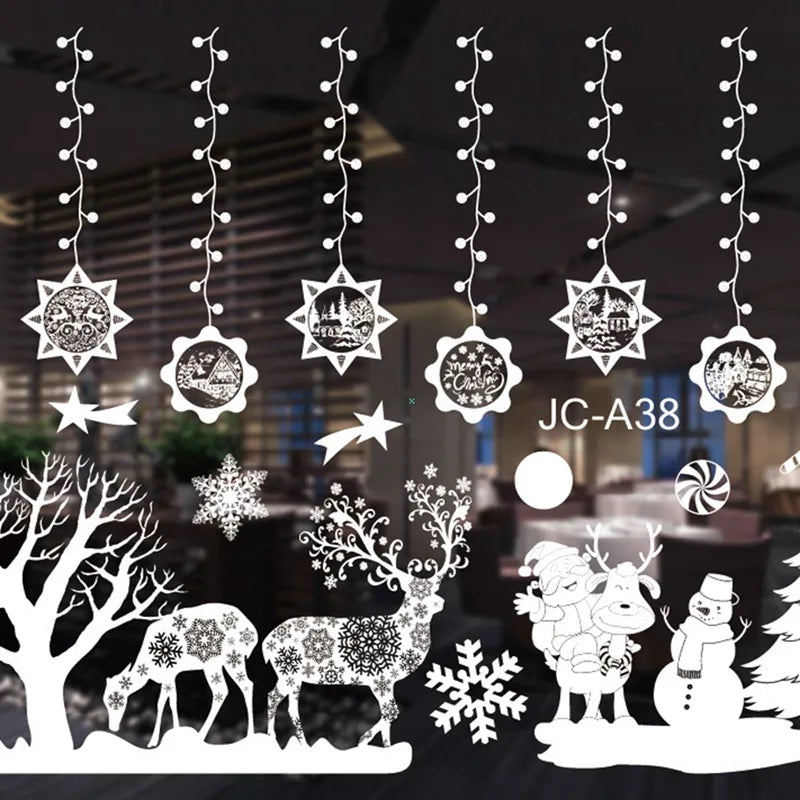 Merry Christmas Window Stickers & Wall Decor - Image 53