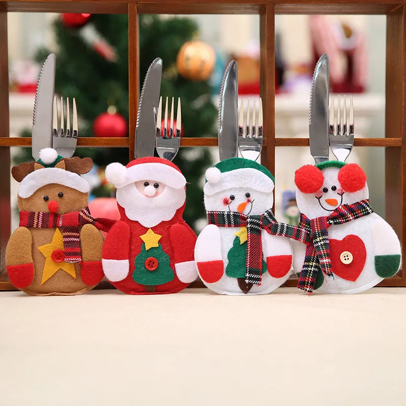 Festive Santa Hat Cutlery Holder for Christmas - Image 62
