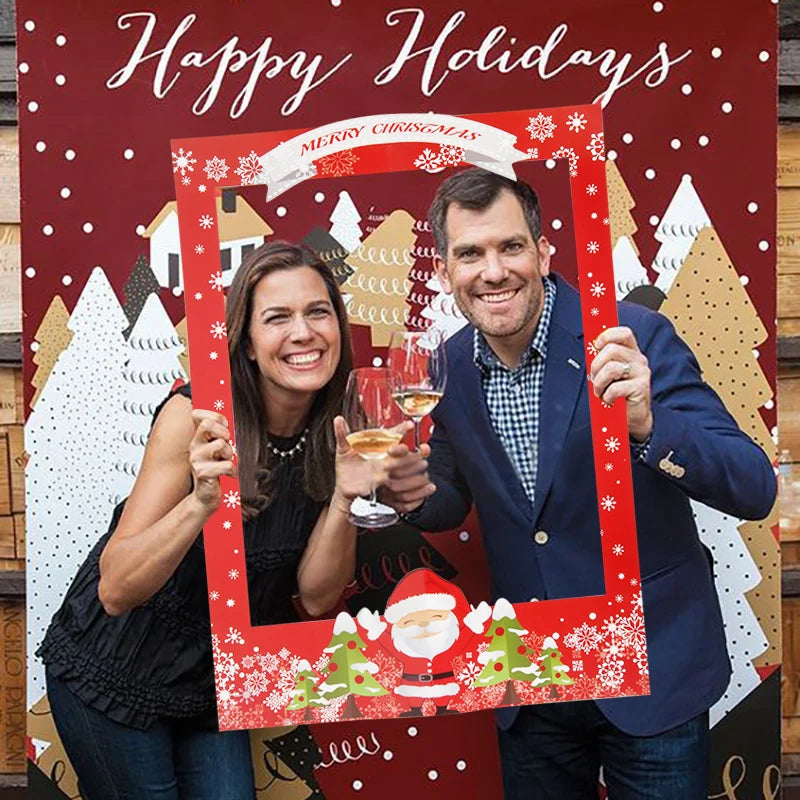 Festive Santa Tree Glasses Photo Booth Props - Image 13