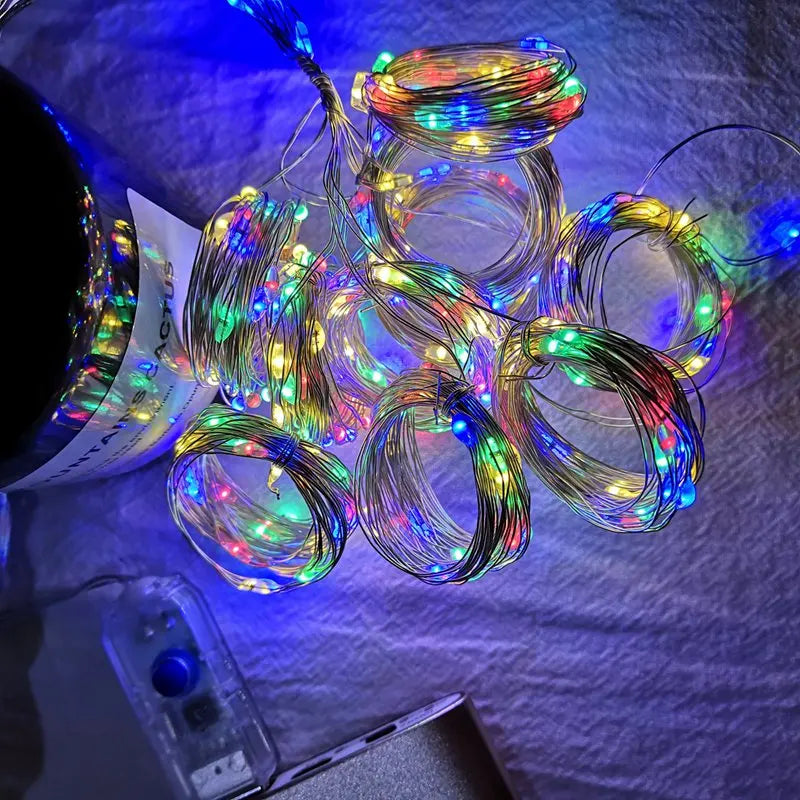 Magical Christmas Curtain Lights Garland Decor - Image 14