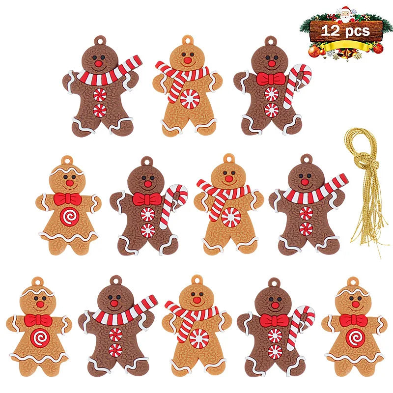 Charming Gingerbread Man Tree Ornaments - Festive Decor - Image 29