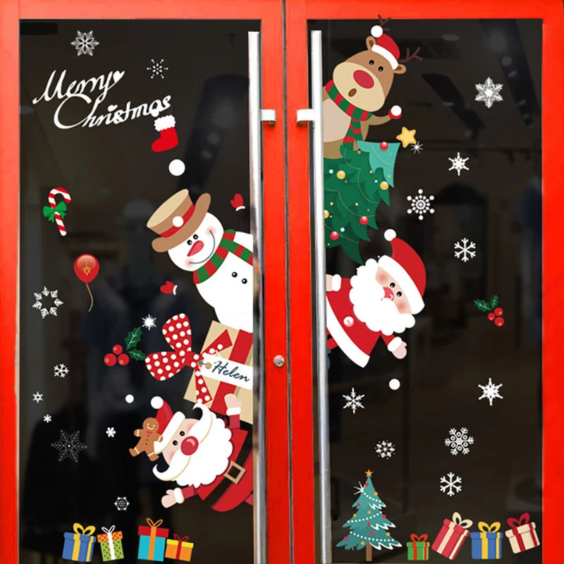 Festive Santa Wall & Window Stickers for Christmas - Image 5