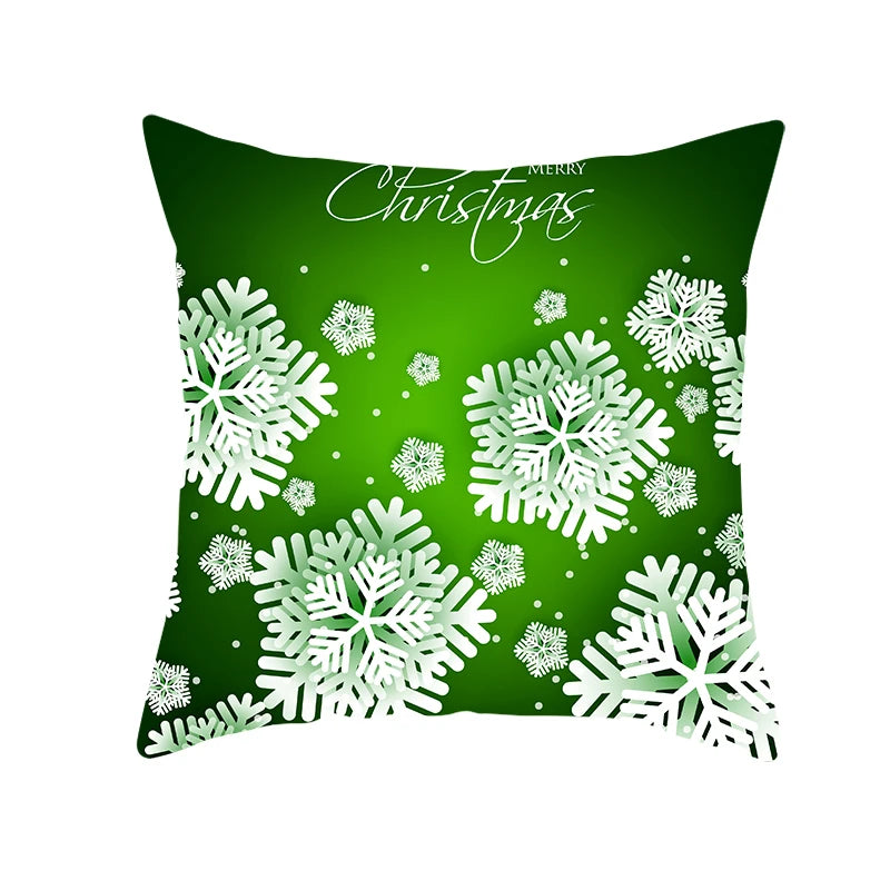 Festive Green Christmas Tree Pillowcase 45x45cm - Image 34