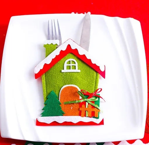 Festive Santa Hat Cutlery Holder for Christmas - Image 22