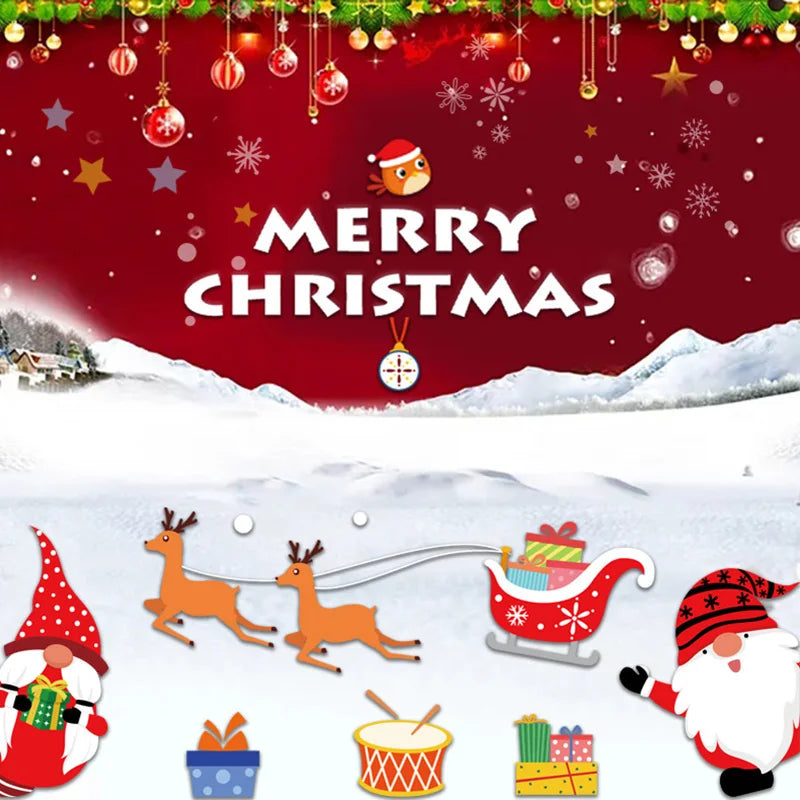 Festive Santa & Snowflake Window Stickers - Image 13