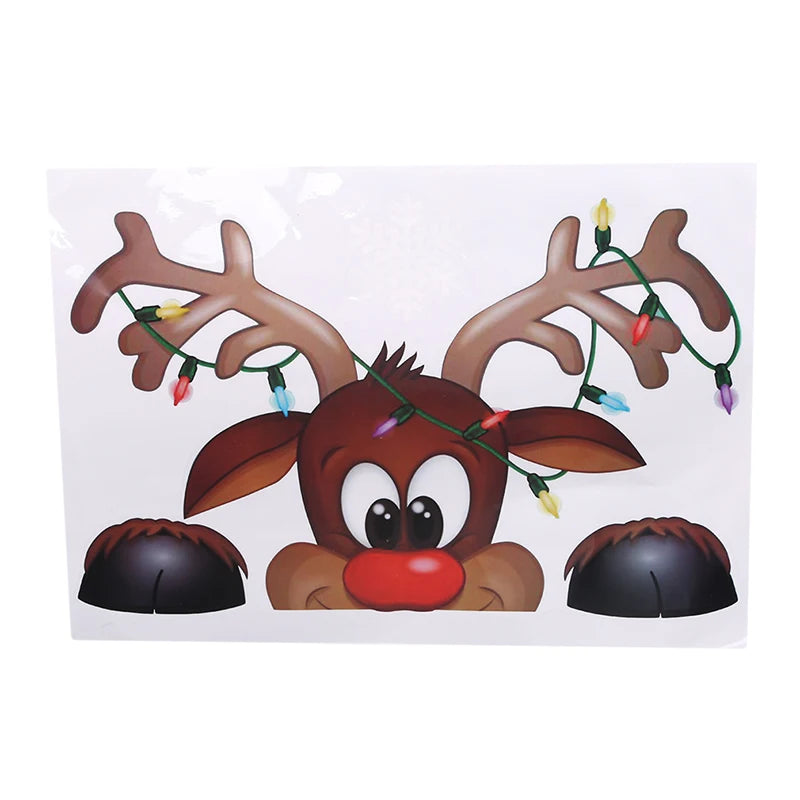 Festive Santa Claus Wall Stickers for Christmas - Image 2
