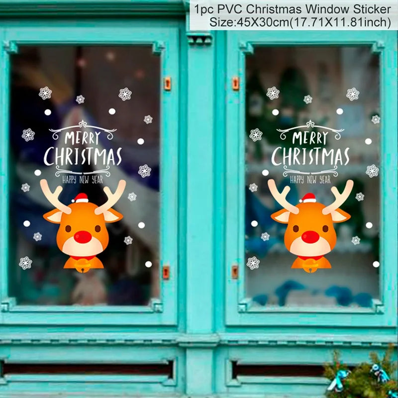 Merry Christmas Window Stickers & Wall Decor - Image 27