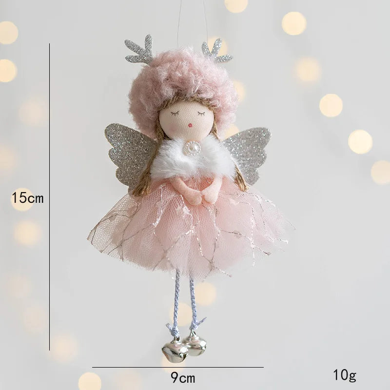 Charming Plush Angel Ornament for Christmas Decor - Image 38