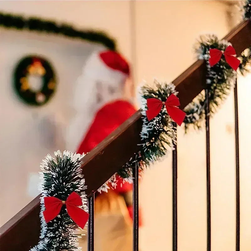 Christmas Green Ribbon Garland for DIY Decorations - Image 15