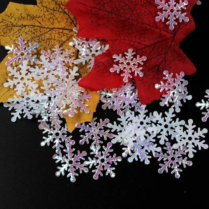 Festive Snowflake Confetti for Holiday Decor - Image 7